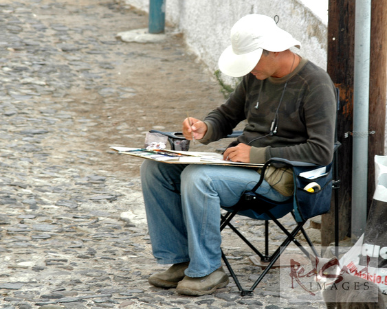 Artist and Cat